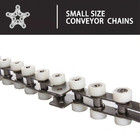 OEM Side Rollers Free Flow Conveyor Chain With Stainless Steel Material