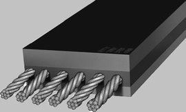 Buy Anti Tear ST1000 Wire Rope Conveyor Belt Flame Retardant High Temperature online manufacture