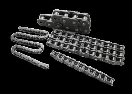 DIN8182 LSO3512 Heavy Duty Cranked Link Gray Transmission Chains