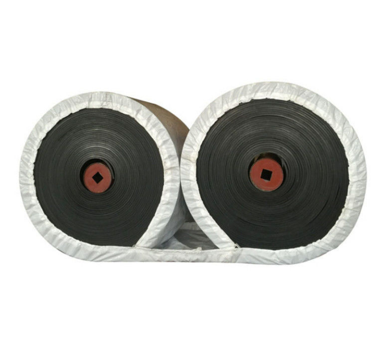 Nylon / Polyester NN Rubber Conveyor Belts 7 Layers Black