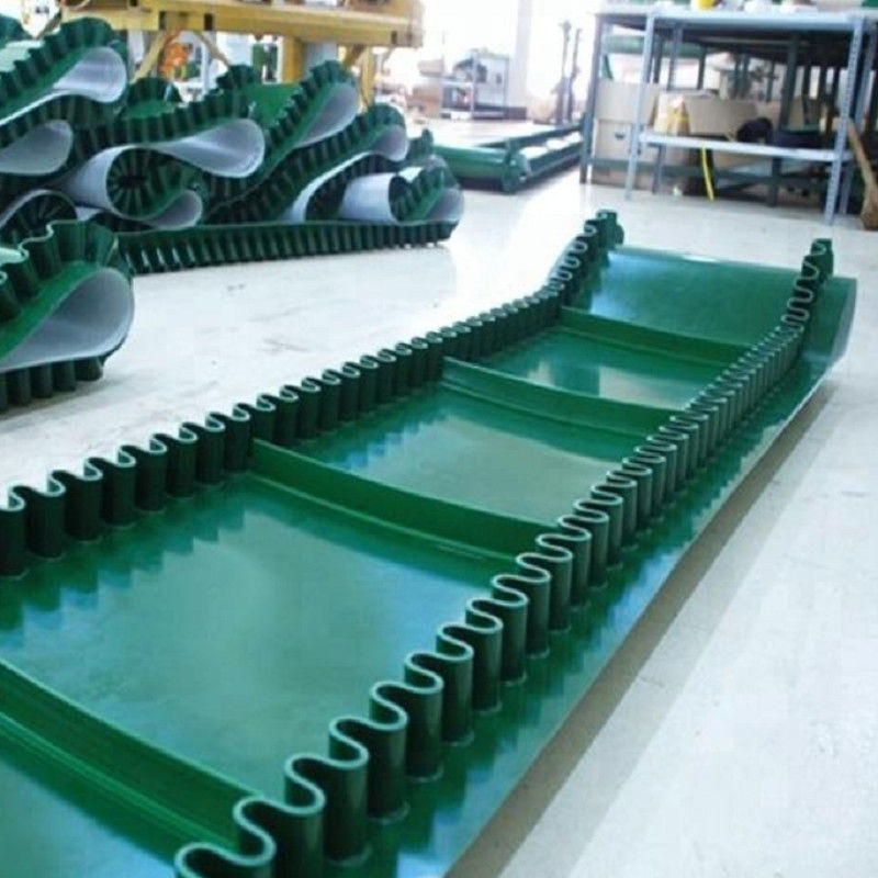 Green Inclined 2 Ply Conveyor Belt 1200mm Bandwidth