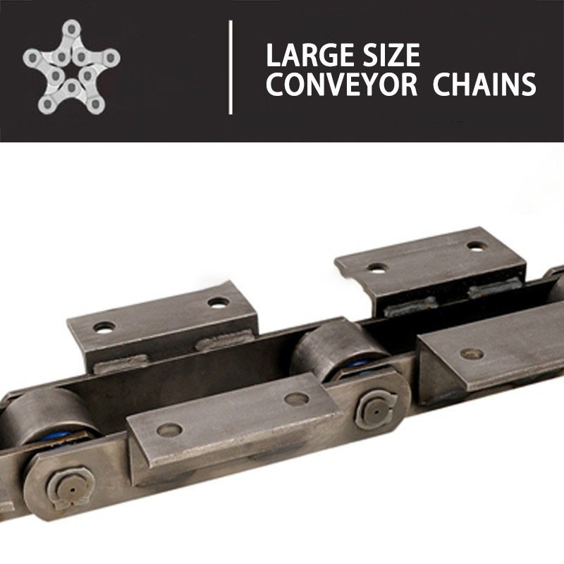 Custom F Flanged Roller Heavy Duty Conveyor Chains