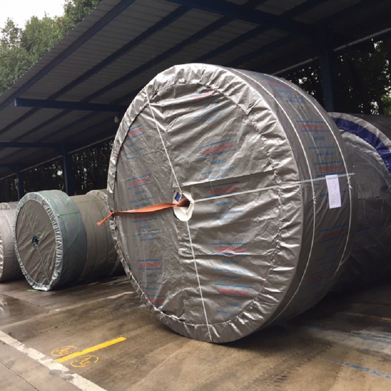Polyester EP150 Rubber Conveyor Belts For Cement 3 layers