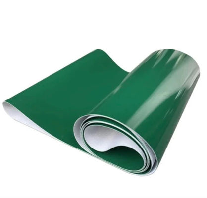 3 Layers PVC Belt 5000mm Length Green Light Conveyor Belt Weather Resistant For Food Industry