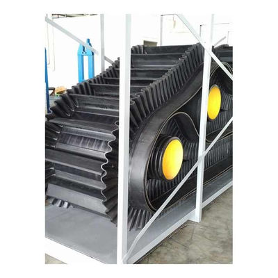 Non Working Surface 0mm-4.5mm Steel Wire Rope Inclined Conveyor Belts For Powder And Granular Materials