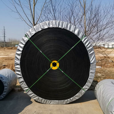 EP200 Black Polyester Conveyor Belts Wear Resistant 600mm