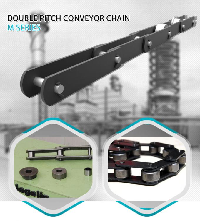 F Flanged Roller Heavy Duty Conveyor Chains Double Pitch M Series