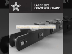 Shot Peening 40Cr Cranked Link Chain For Paver Load